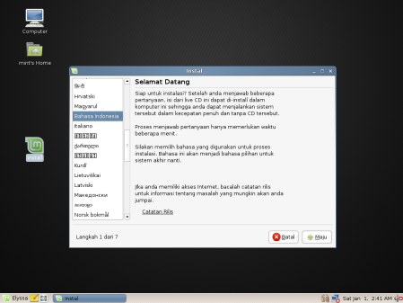Tatacara Instalasi yang sama bisa diaplikasikan terhadap Distro Ubuntu dan Linux Mint